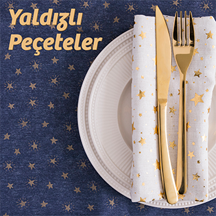yaldızlı peçete