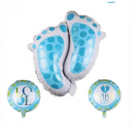Ayak Folyo Balon Mavi 3 lü Set