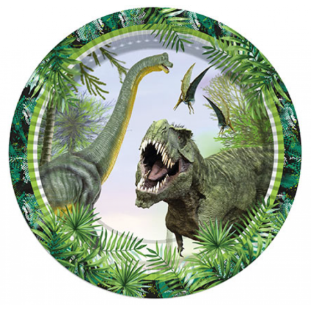 Jurassik Dinozor Parti Tabak 23 cm