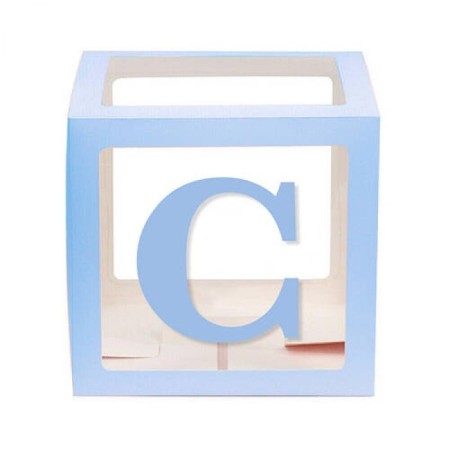 Şeffaf Kutu Harf Mavi C