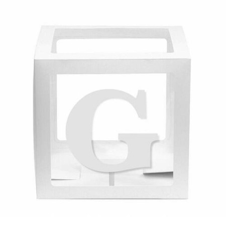 Şeffaf Kutu Harf Beyaz G