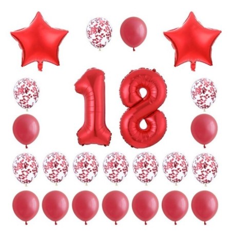 18 Yaş Kırmızı Balon Seti