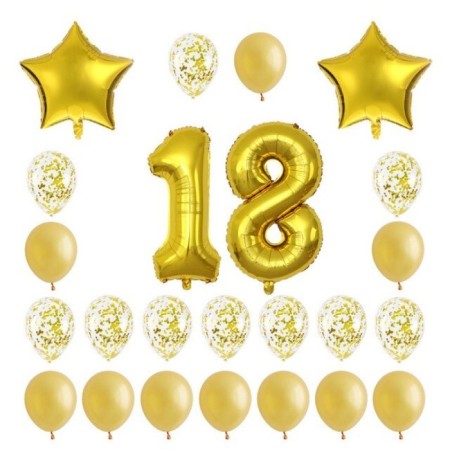 18 Yaş Gold Balon Seti