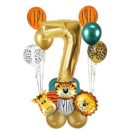 7 Yaş Gold Safari Temalı Balon Seti