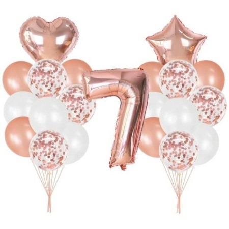7 Yaş Rose Gold Balon Seti