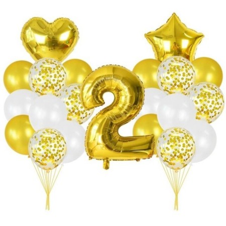 2 Yaş Gold Balon Seti