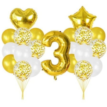 3 Yaş Gold Balon Seti