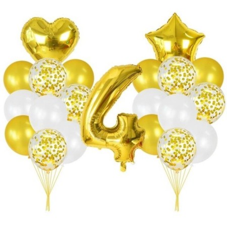 4 Yaş Gold Balon Seti