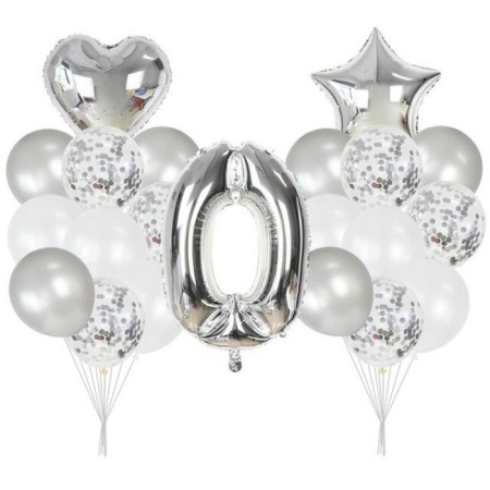 0 Yaş Gümüş Balon Seti
