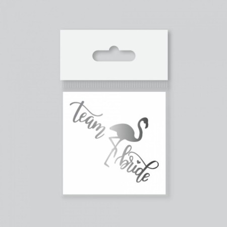 Dövme Team Bride Flamingo Gümüş