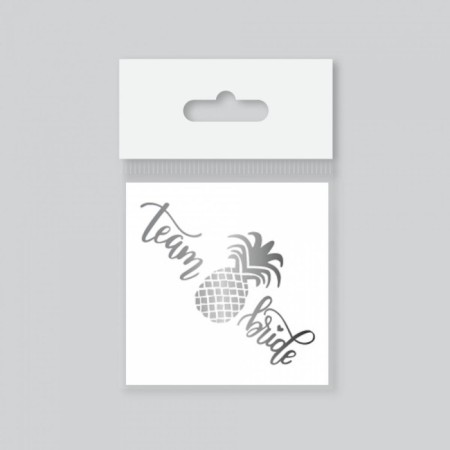 Dövme Team Bride Ananaslı Gümüş