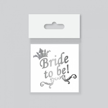 Dövme Bride To Be Kraliçe Taçlı Rose Gümüş