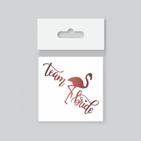 Dövme Team Bride Flamingolu Rose Gold