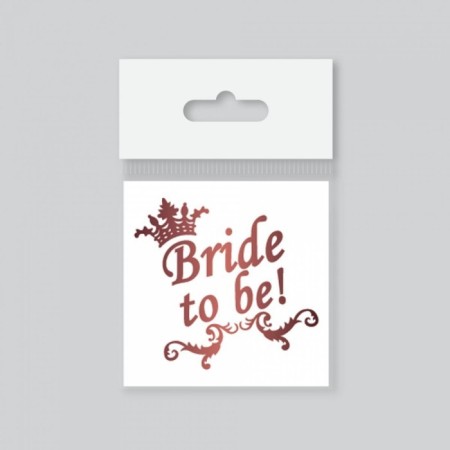 Dövme Bride To Be Kraliçe Taçlı Rose Gold