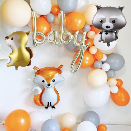 baby Orman Hayvanları Balon Zincir Seti