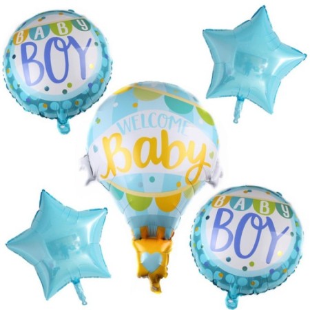 Welcome Baby Folyo Balon Mavi 5 li