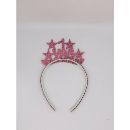 Simli Eva 1 Yaş Taç Pembe