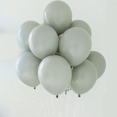 Pastel Gümüş Balon 12 inc