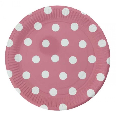 Pembe Puantiyeli Tabak