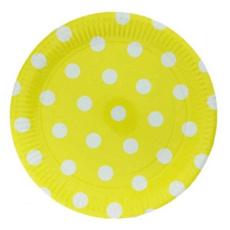 Sarı Puantiyeli Tabak