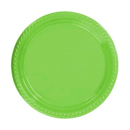 Yeşil Plastik Tabak 22 cm