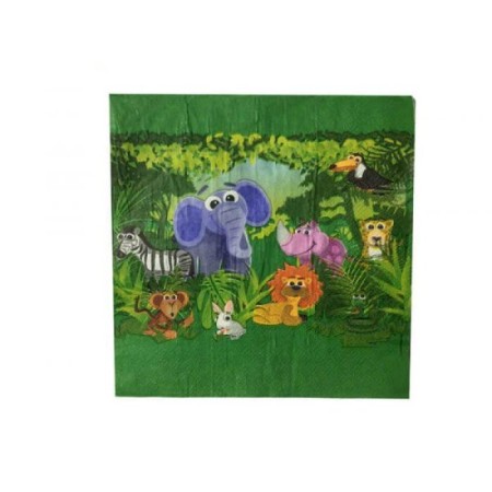 Safari Sevimli Hayvan Temalı Peçete