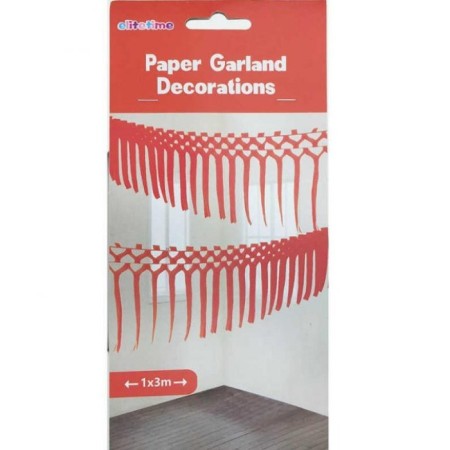 Arka Fon Kırmızı Asma Süs