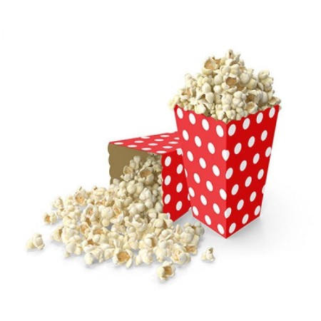 Kırmızı Puantiyeli Mısır Kutusu 