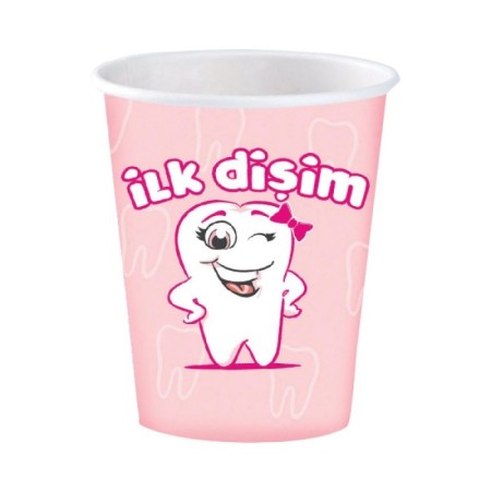 İlk Dişim Pembe Bardak