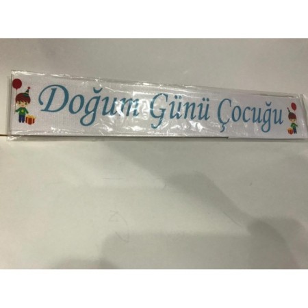 Mavi Doğum Günü Çocuğu Kuşak