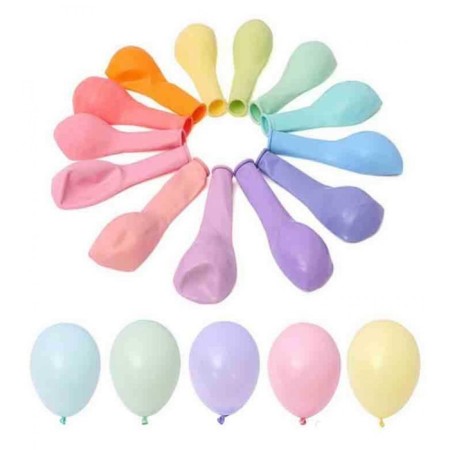 100 lü  Makaron Karışık Balon 12 inç