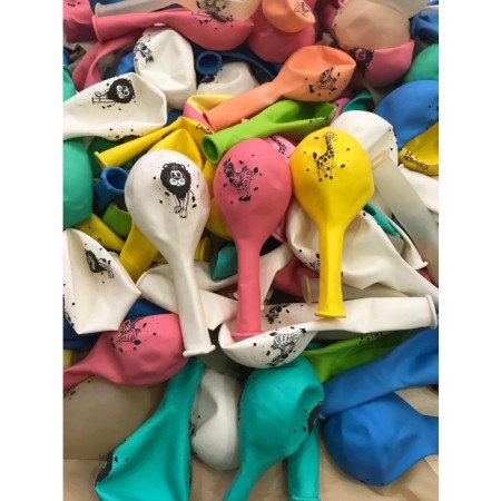 Sevimli Hayvanlar 12 inç Lateks Balon Karışık Renk