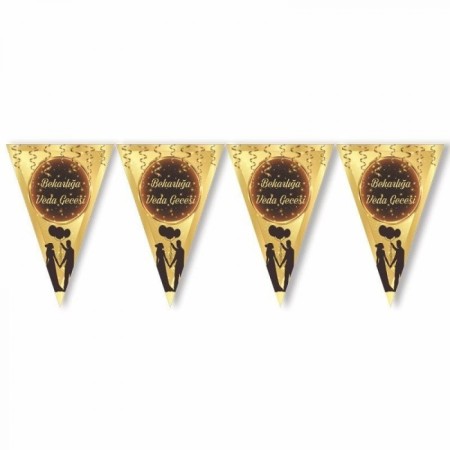 Bekarlığa Veda Üçgen Flama