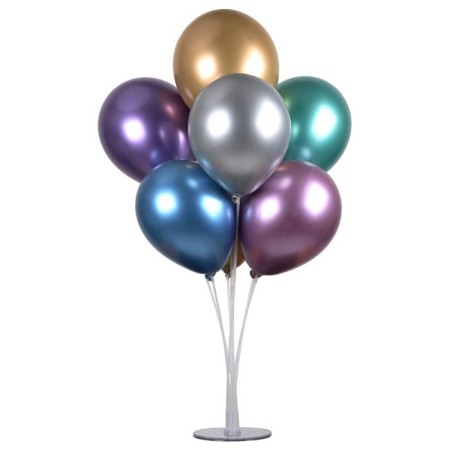 7 li Balon Demeti Karışık Krom Balon