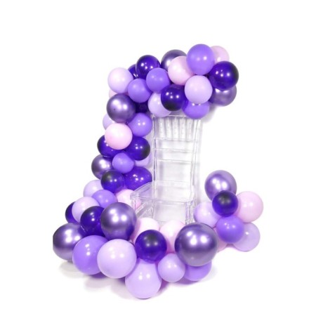 Krom Mor Lila Balon Zinciri 5 Metre