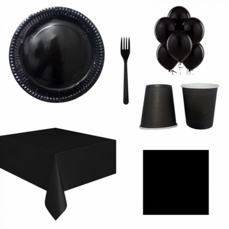 Siyah Sofra Seti 25 Kişilik