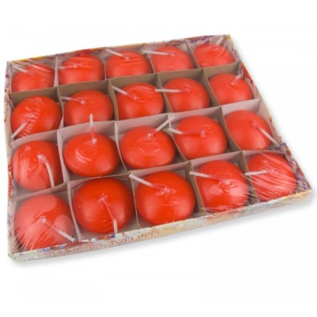 Suda Yüzen Mum Kırmızı