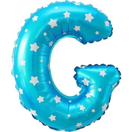 G Harf Mavi Folyo Balon 16 inç 40 cm