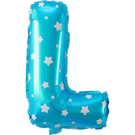 L Harf Mavi Folyo Balon 16 inç 40 cm