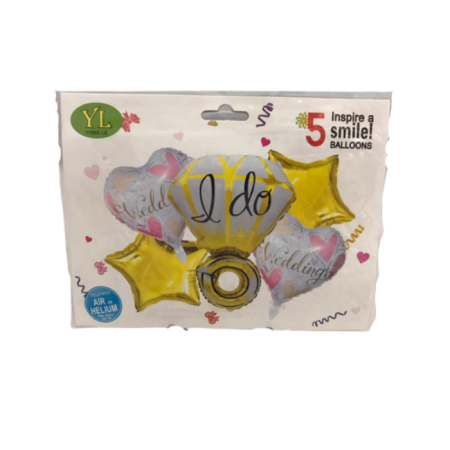 Yüzük Folyo Balon Seti 5 li