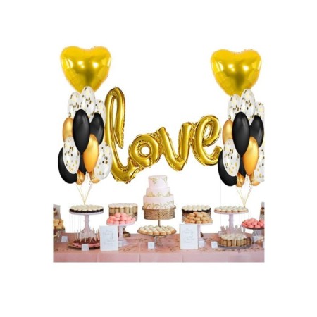 Gold Love Balon Seti