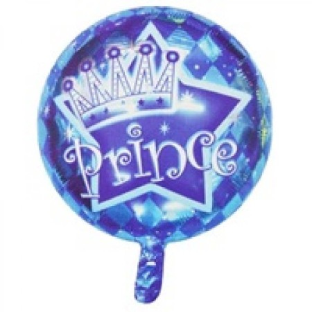 Prens Baskılı Yuvarlak Folyo Balon