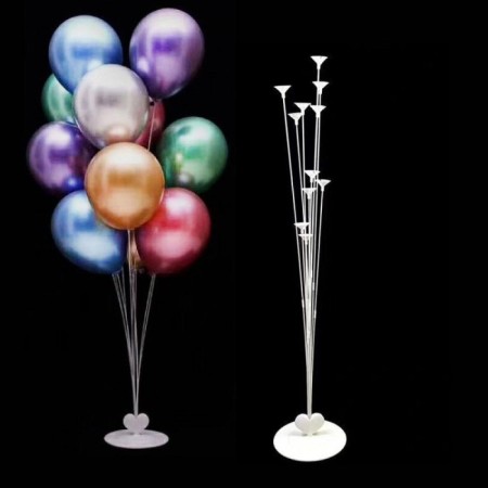 Krom Karışık Renk 11 li Balon Demeti