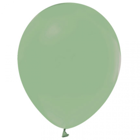 100 lü Pastel Küf Yeşil Balon 12 inç