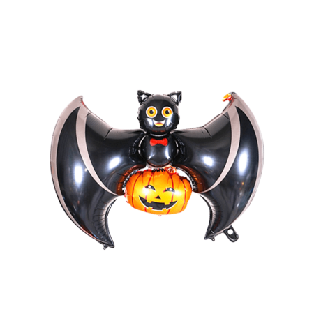 Happy Halloween Bal Kabaklı Yarasa Folyo Balon