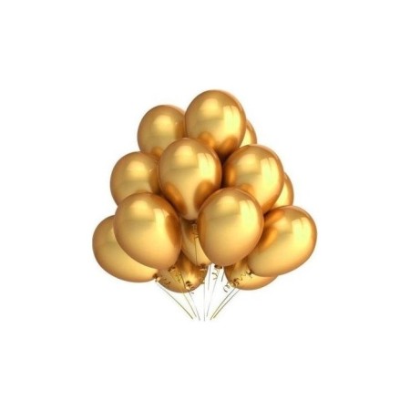 50 Adet Krom Gold Balon 10 inç