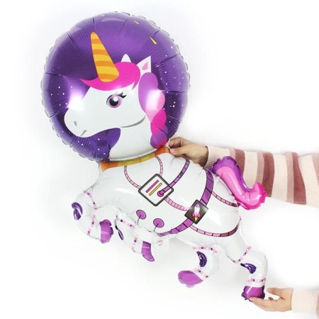 Astronot Unicorn Folyo Balon