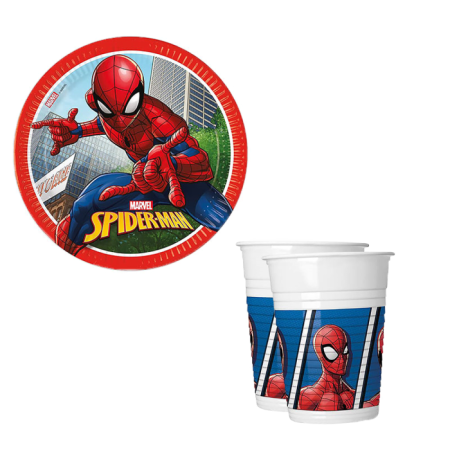 Spiderman Temalı Tabak Bardak Seti