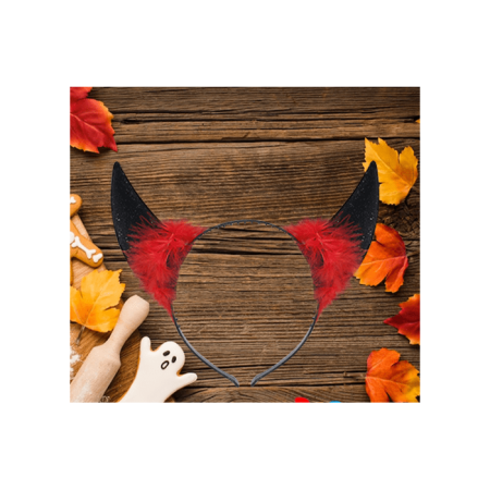 Halloween Taç Şeytan Tüylü