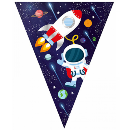 Uzay Temalı Üçgen Banner 3,20 cm